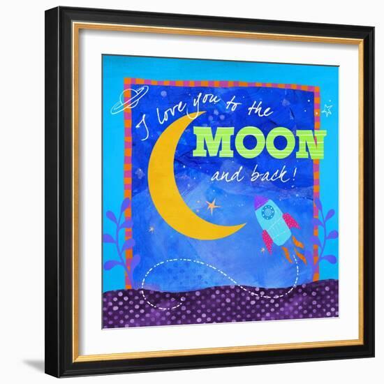 To the Moon-Fiona Stokes-Gilbert-Framed Giclee Print