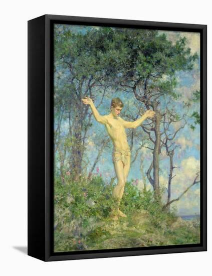 To the Morning Sun-Henry Scott Tuke-Framed Premier Image Canvas