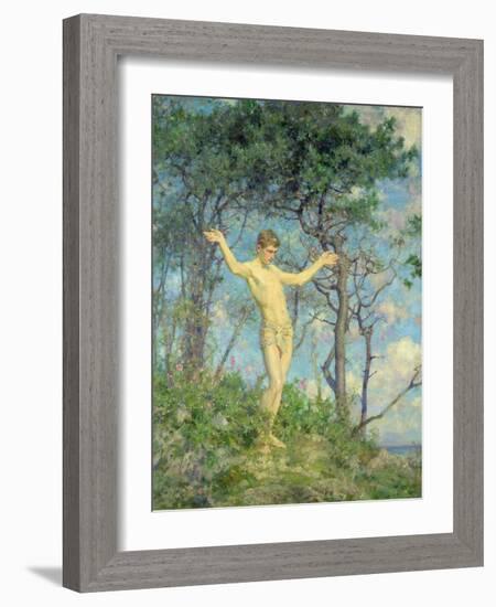 To the Morning Sun-Henry Scott Tuke-Framed Giclee Print