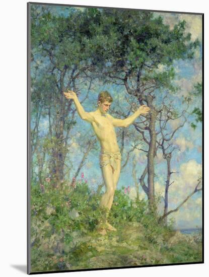 To the Morning Sun-Henry Scott Tuke-Mounted Giclee Print