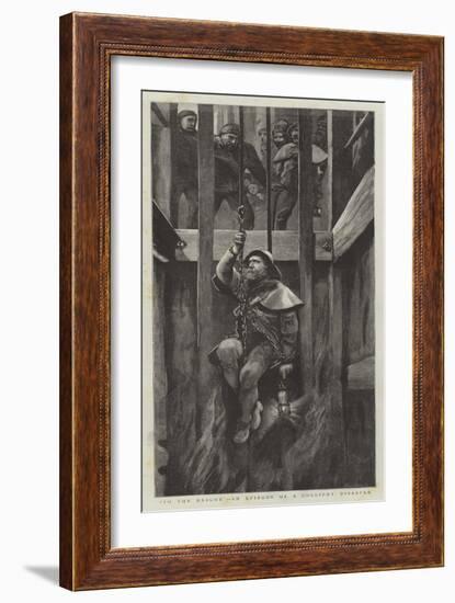 To the Rescue, an Episode of a Colliery Disaster-null-Framed Giclee Print