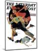 "To the Rescue" Saturday Evening Post Cover, March 28,1931-Norman Rockwell-Mounted Premium Giclee Print