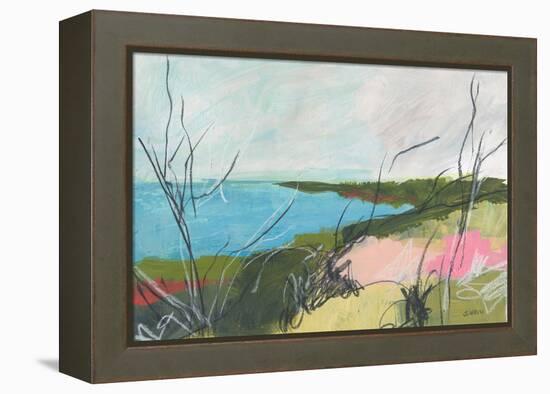 To The Sea No. 1-Jan Weiss-Framed Stretched Canvas