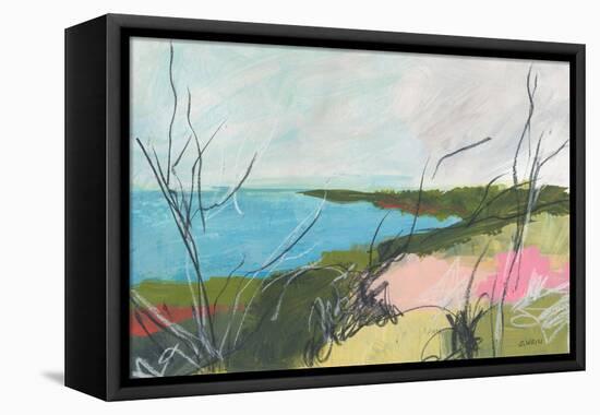 To The Sea No. 1-Jan Weiss-Framed Stretched Canvas