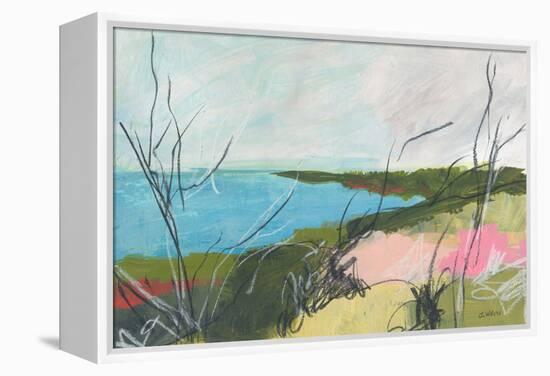 To The Sea No. 1-Jan Weiss-Framed Stretched Canvas