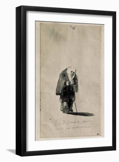 To Think Still About Marriage, What a Nonsense! 1790S-Francisco de Goya-Framed Art Print