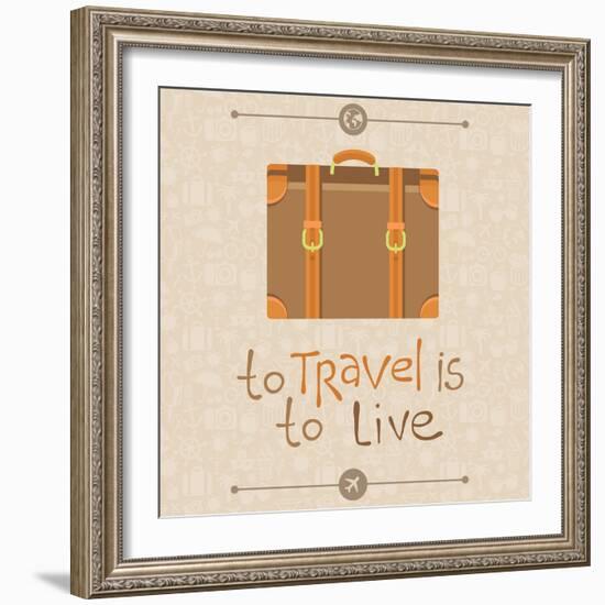 To Travel is to Live-venimo-Framed Premium Giclee Print