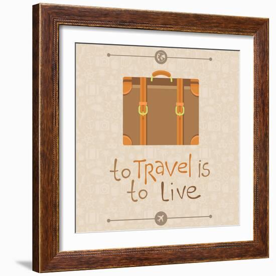 To Travel is to Live-venimo-Framed Premium Giclee Print