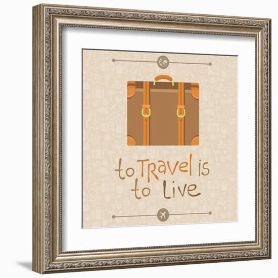 To Travel is to Live-venimo-Framed Art Print
