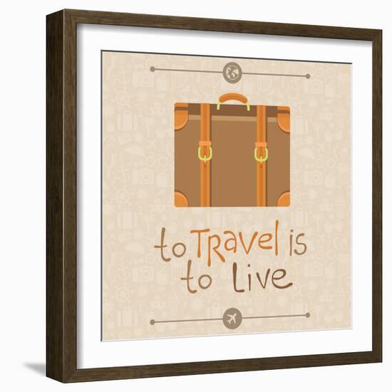 To Travel is to Live-venimo-Framed Art Print