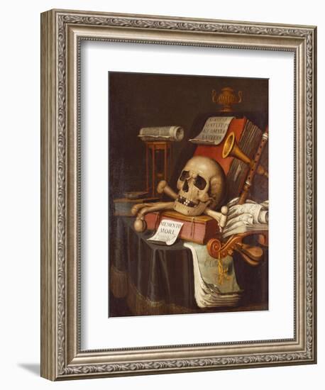 To Vanity, a Vanitas-Evert Collier-Framed Giclee Print