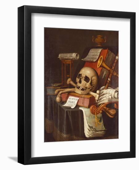 To Vanity, a Vanitas-Evert Collier-Framed Giclee Print