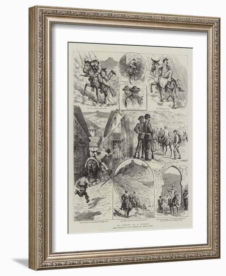 To Ximena on a Donkey-Godefroy Durand-Framed Giclee Print