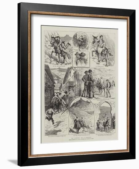 To Ximena on a Donkey-Godefroy Durand-Framed Giclee Print