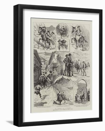 To Ximena on a Donkey-Godefroy Durand-Framed Giclee Print