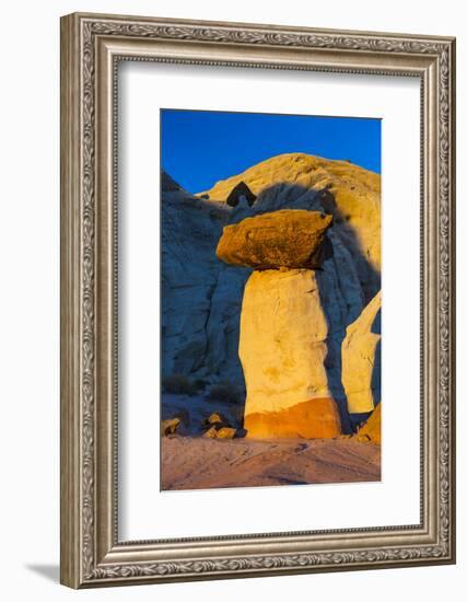 Toadstool Shaped Hoodoo at Sunset-Juan Carlos Munoz-Framed Photographic Print