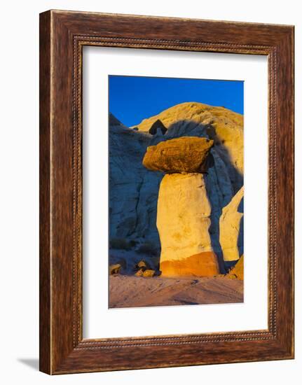 Toadstool Shaped Hoodoo at Sunset-Juan Carlos Munoz-Framed Photographic Print