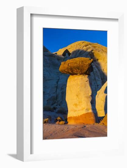 Toadstool Shaped Hoodoo at Sunset-Juan Carlos Munoz-Framed Photographic Print