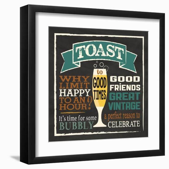 Toast Chalk 1-Melody Hogan-Framed Art Print