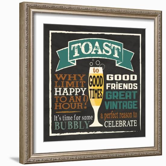 Toast Chalk 1-Melody Hogan-Framed Art Print