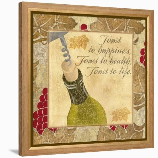 Toast to Happiness-Artique Studio-Framed Stretched Canvas