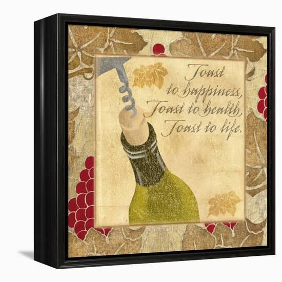 Toast to Happiness-Artique Studio-Framed Stretched Canvas
