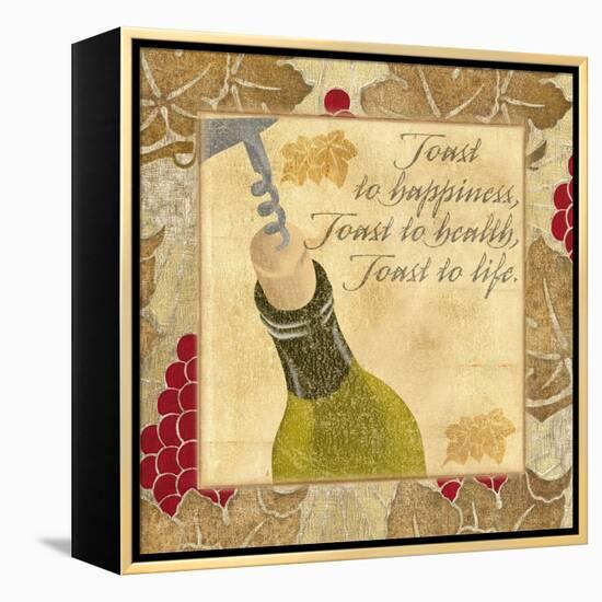 Toast to Happiness-Artique Studio-Framed Stretched Canvas