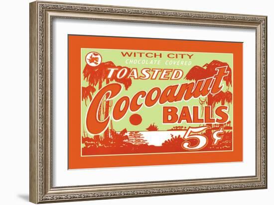 Toasted Cocoanut Balls-null-Framed Art Print