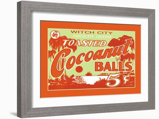 Toasted Cocoanut Balls-null-Framed Art Print