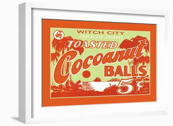 Toasted Cocoanut Balls-null-Framed Art Print