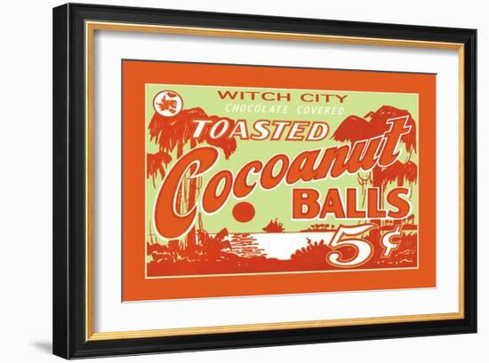 Toasted Cocoanut Balls-null-Framed Art Print