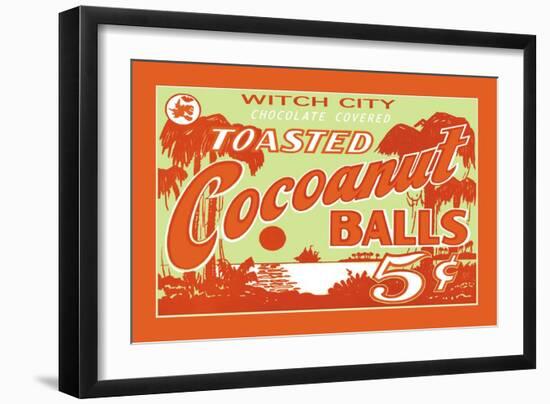 Toasted Cocoanut Balls-null-Framed Art Print