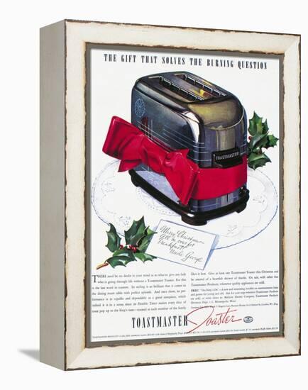 Toaster Ad, 1937-null-Framed Premier Image Canvas