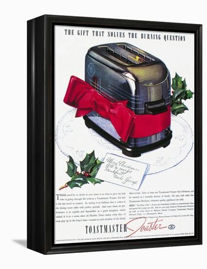 Toaster Ad, 1937-null-Framed Premier Image Canvas