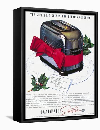 Toaster Ad, 1937-null-Framed Premier Image Canvas