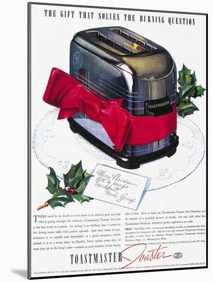 Toaster Ad, 1937-null-Mounted Giclee Print