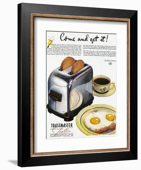 Toaster Ad, 1938-null-Framed Giclee Print