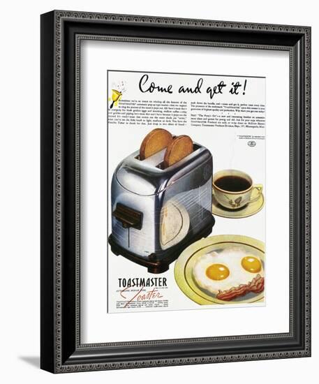 Toaster Ad, 1938-null-Framed Giclee Print