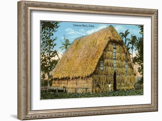 Tobacco Barn, Cuba-null-Framed Art Print