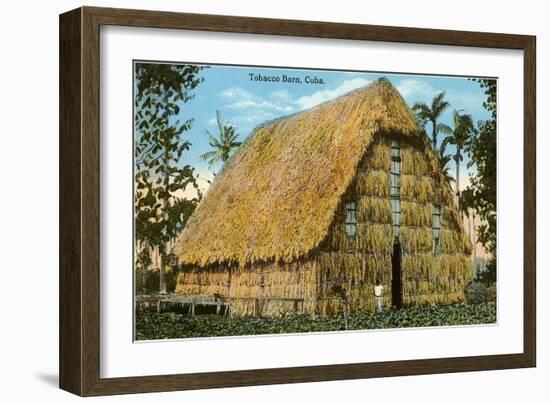 Tobacco Barn, Cuba-null-Framed Art Print