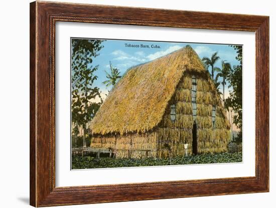 Tobacco Barn, Cuba-null-Framed Art Print