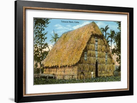 Tobacco Barn, Cuba-null-Framed Art Print