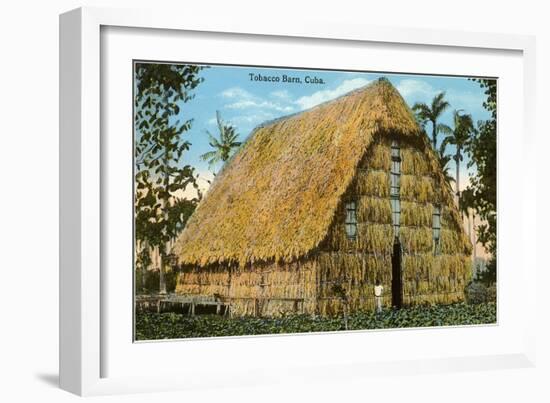 Tobacco Barn, Cuba-null-Framed Art Print