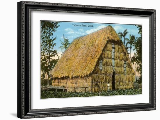 Tobacco Barn, Cuba-null-Framed Art Print