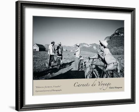 Tobacco Farmers, Vinales-Chris Simpson-Framed Giclee Print