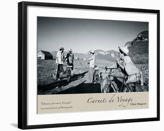 Tobacco Farmers, Vinales-Chris Simpson-Framed Giclee Print