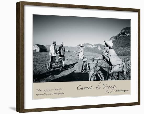 Tobacco Farmers, Vinales-Chris Simpson-Framed Giclee Print