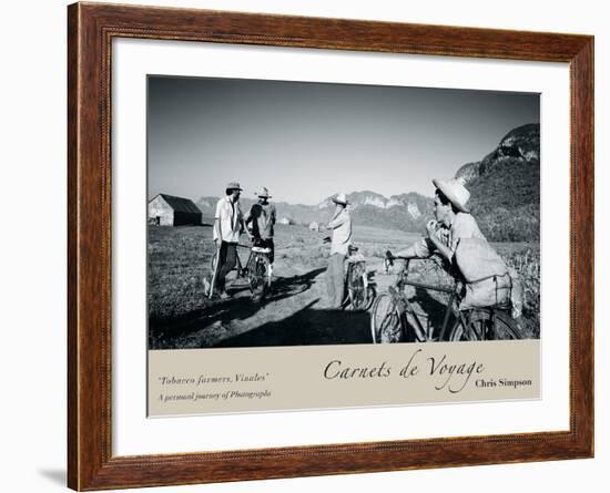 Tobacco Farmers, Vinales-Chris Simpson-Framed Giclee Print