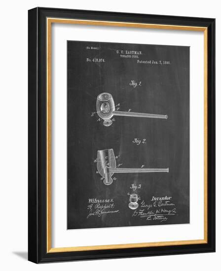 Tobacco Pipe 1890 Patent-null-Framed Art Print