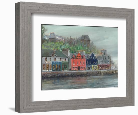 Tobermory in rain, 2009, (acrylic on canvas board)-Vincent Alexander Booth-Framed Giclee Print